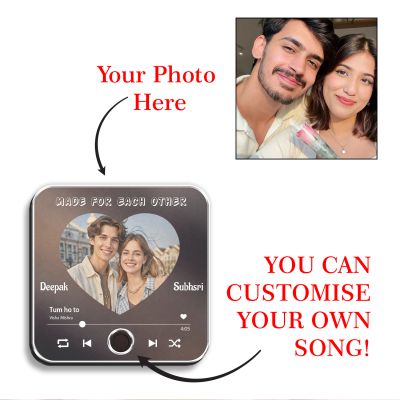 Personalized Musical Fridge Magnet for Couples